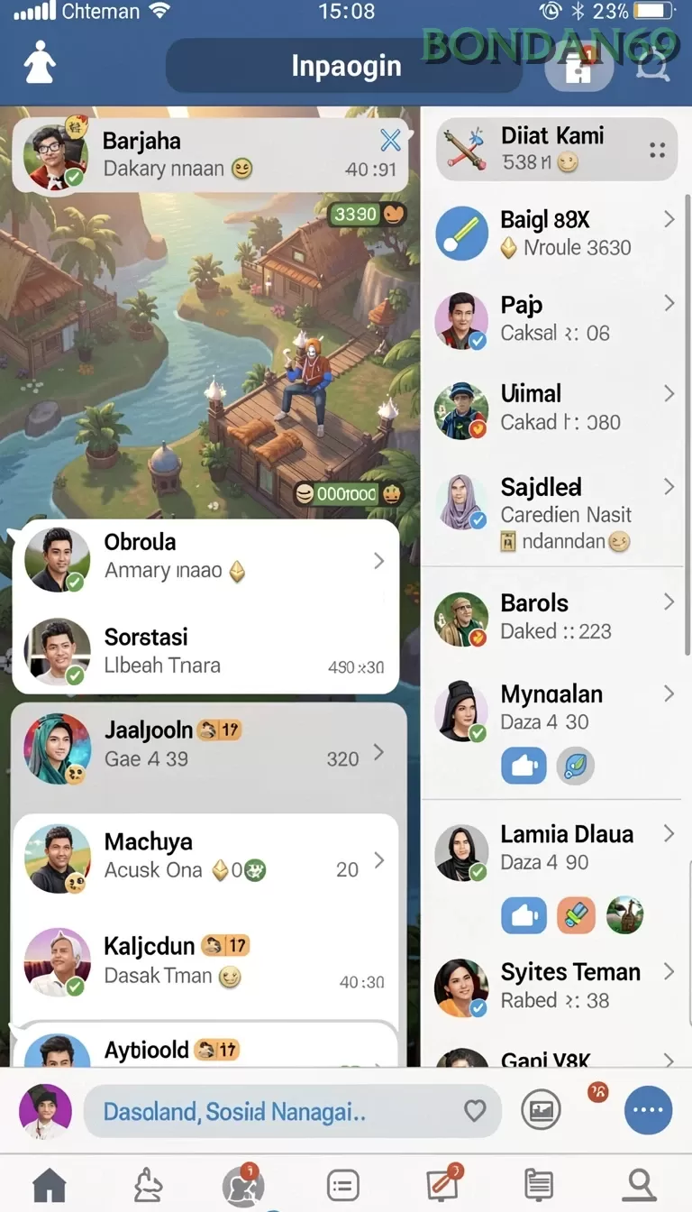 Cuplikan layar RP99 — halaman utama